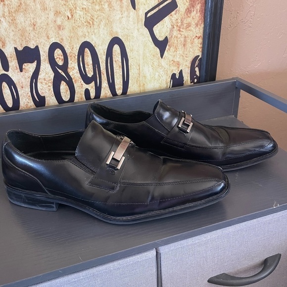 Stacy Adams Men's Size 11 Black Leather Slip On Penny Loafer‎ Shoes - Picture 1 of 9